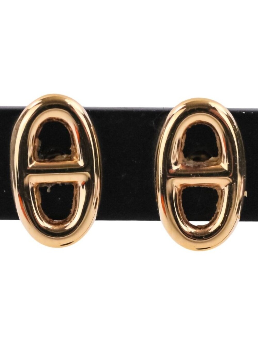 Hermes Chaine D'ancre Farandole TPM Earrings 18k Yellow Gold